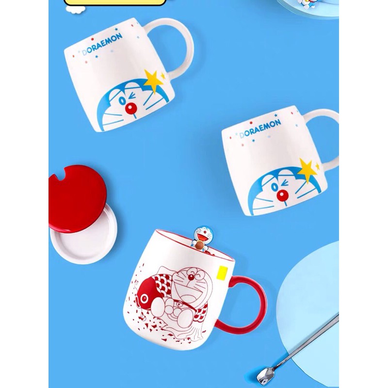 Cốc sứ Doraemon trắng cốc Doremon