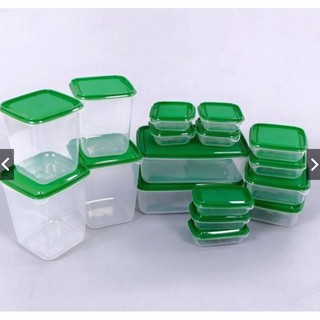 Set 17 Hộp Đựng Thức Ăn Để Tủ (Nhựa)