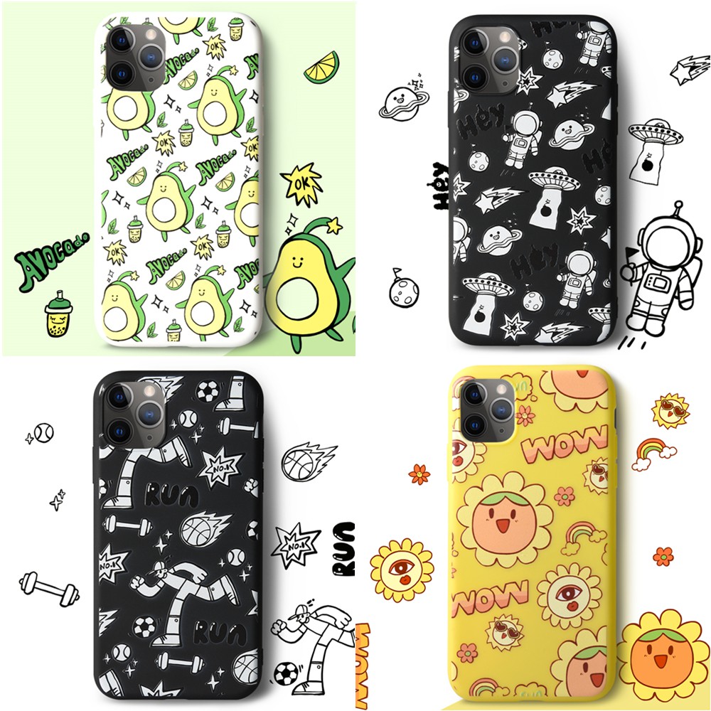 Ốp Điện Thoại Silicon Mềm In Hoạt Hình Cho Iphone Xs Max Xs Xr X 8 7 6 6s Plus 11 12 Pro Max 5 5s Se 2