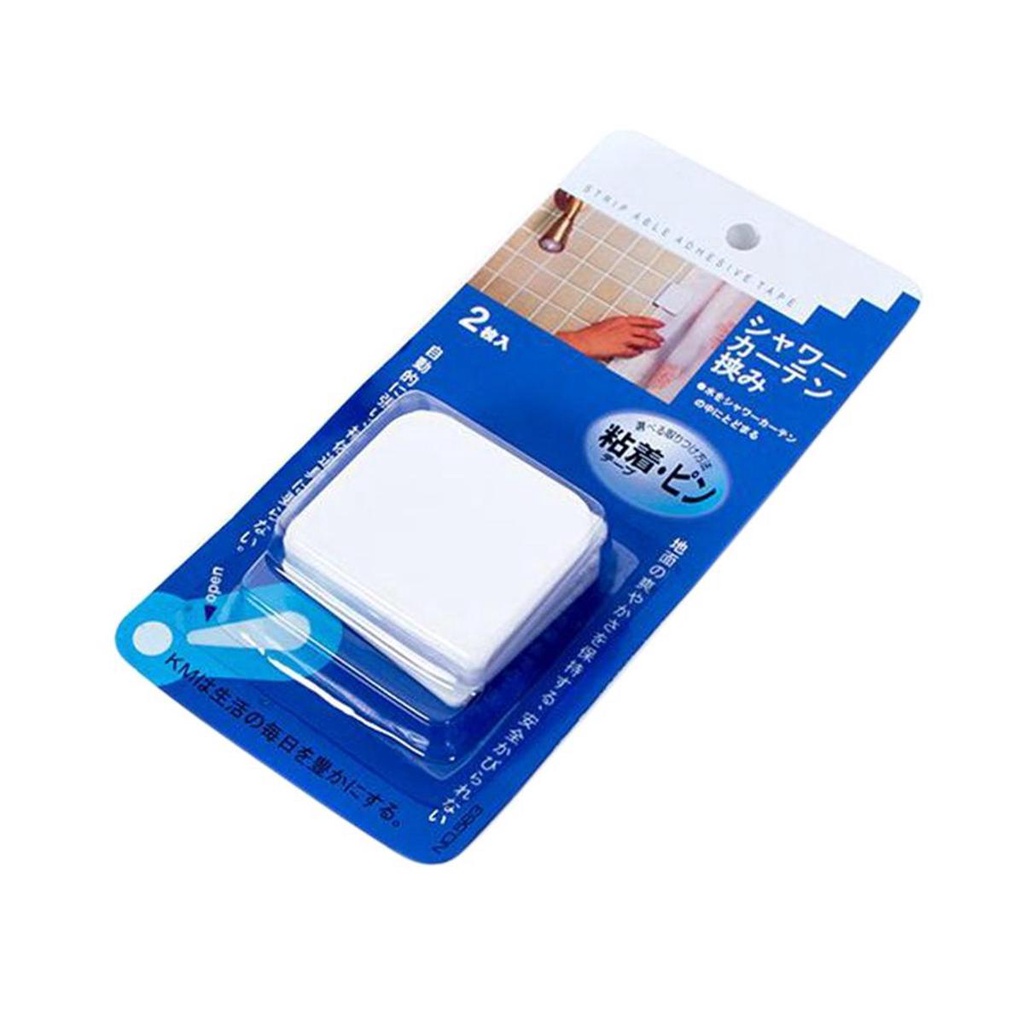 Kẹp Cố Định Rèm Cửa Phòng Tắm Tự Dính Tiện Dụng