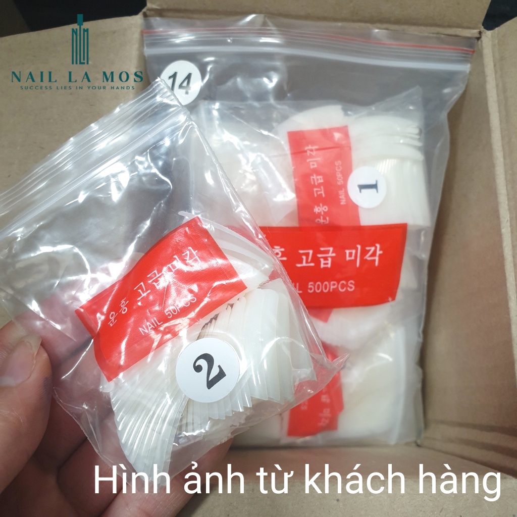 Móng nối, móng úp Hàn Quốc đủ loại, nhiều phom chuẩn đẹp, chất liệu nhựa dẻo chuyên dụng