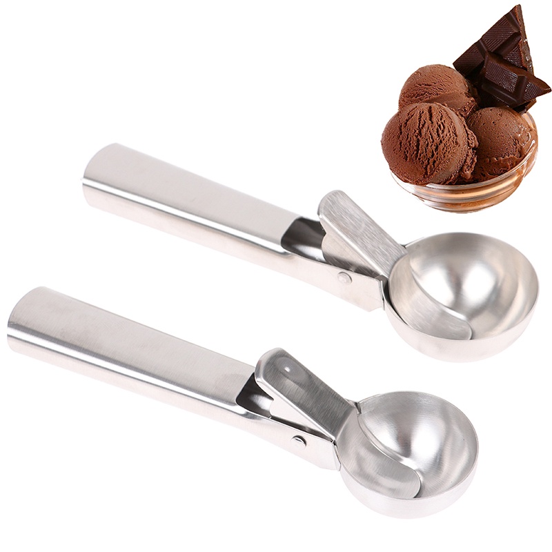 {FCC} Stainless Steel Ice-cream Scoop Cookie Dough Meat Balls Scoop Kitchen Accessory{yancrane3.vn}