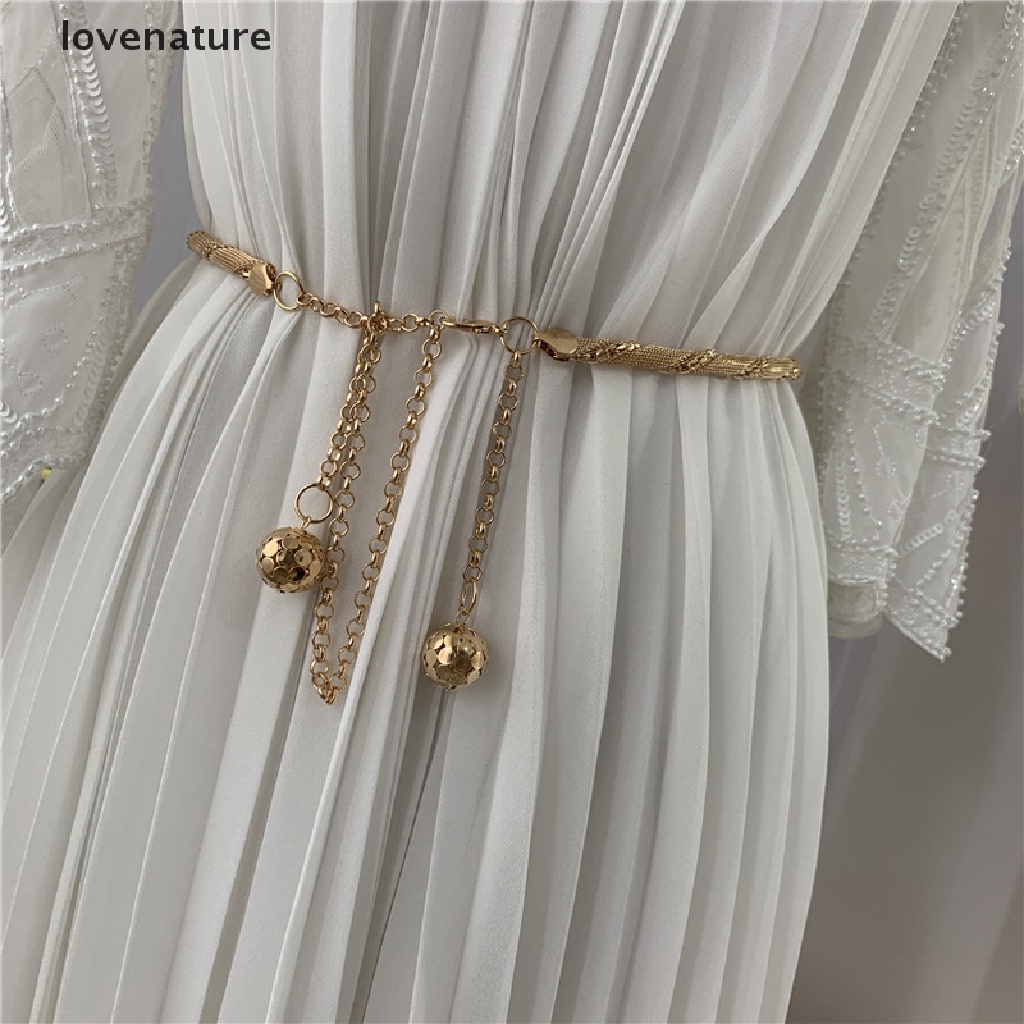 <lovenature> New Metal Dress Belt Women Waistband Chain Fashion [HOT SALE]