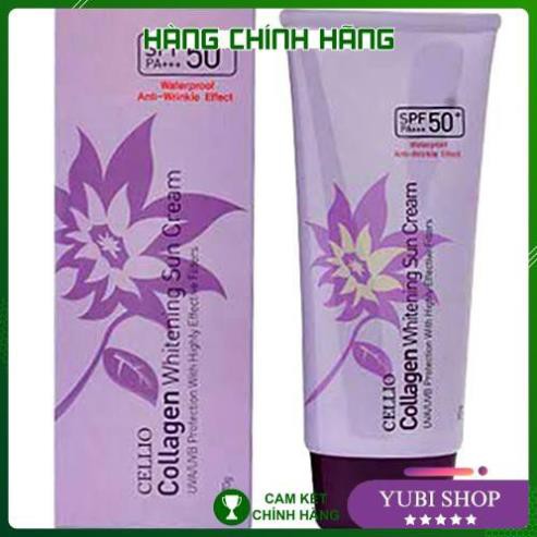 [HÀNG AUTH] KEM CHỐNG NẮNG CELLIO - KEM CHỐNG NẮNG CELLIO COLLAGEN WHITENING SUN CREAM 70G CHÍNH HÃNG HÀN QUỐC