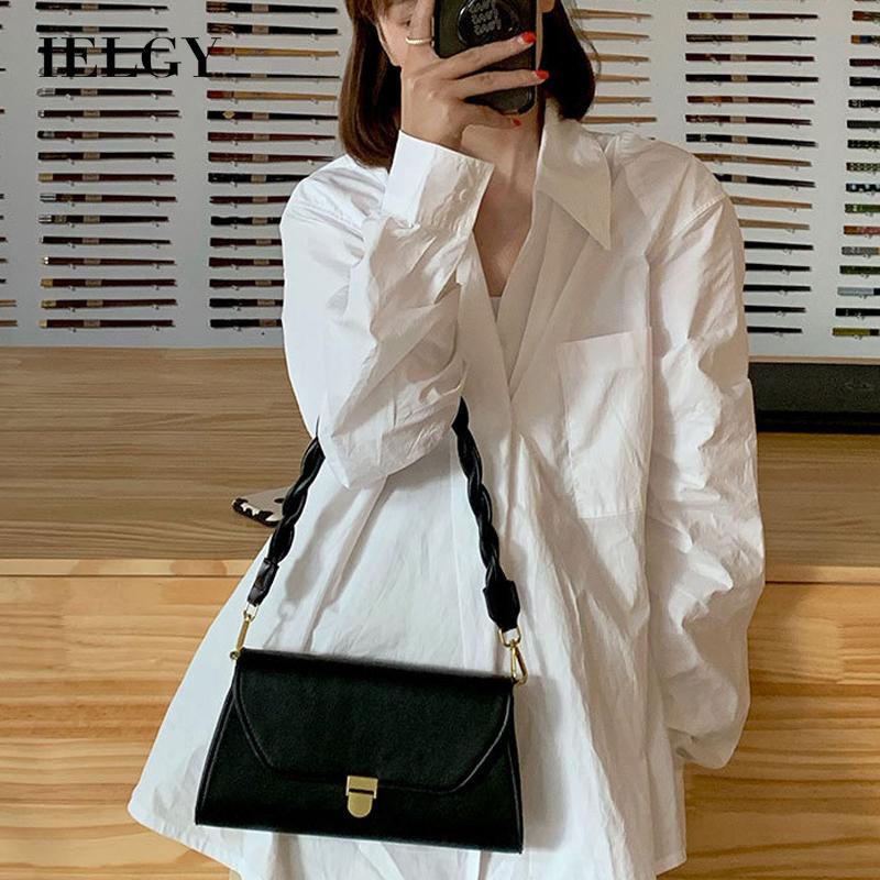 Ielgy Túi Đeo Vai Bện Dây Phong Cách Phương Tây niche Hợp Thời Trang Cho Nữ