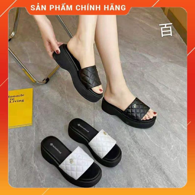 Dép xuồng da mềm gót cao 5 phân -p01