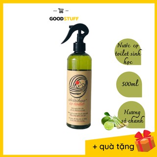 Nước cọ toilet sinh học Cô Cà Chua 500ml sạch khuẩn, an toàn, không ăn mòn, hương sả chanh, Goodstuff