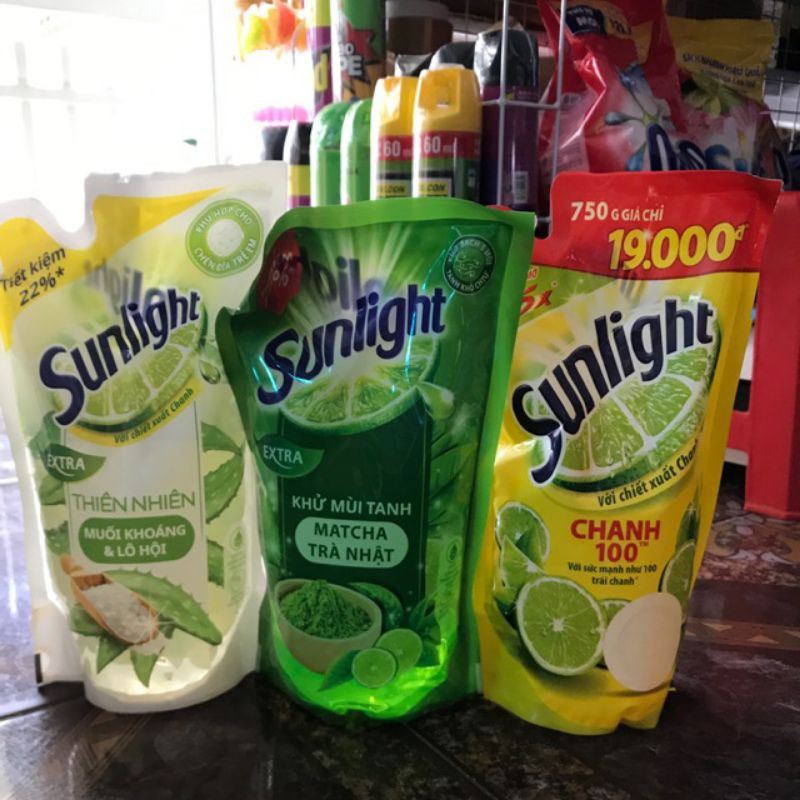 nước rửa chén Sunlight 750g ( Bịch )