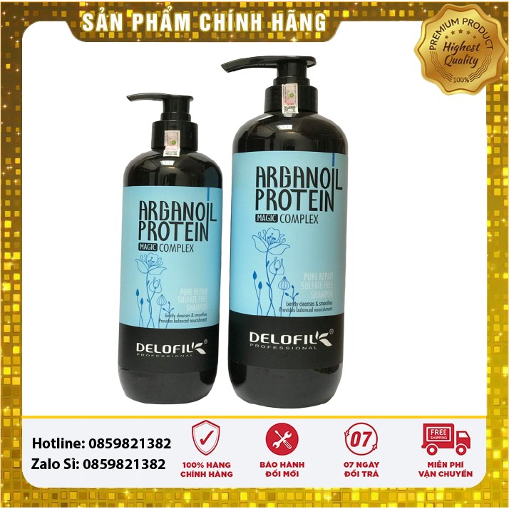 DẦU GỘI DƯỠNG ẨM PHỤC HỒI DELOFIL 500ml - 800ml