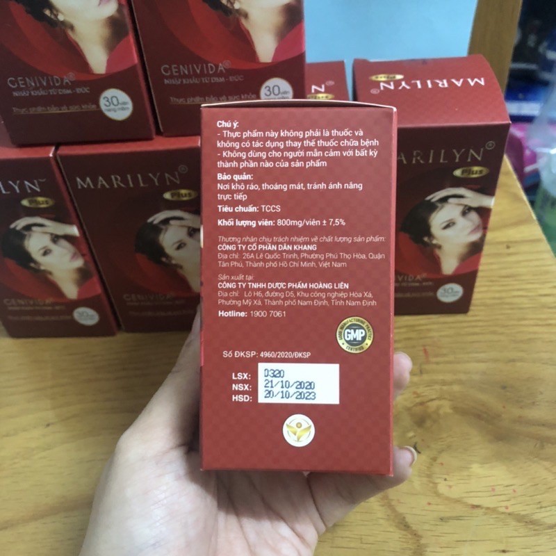 MARILYN plus  - Hỗ trợ cải thiện nội tiết tố nữ,giảm nguy cơ sạm da