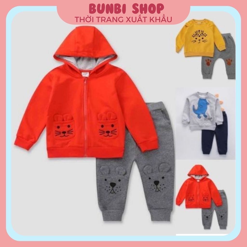 Bộ nỉ bé trai, bé gái, zara nhiều mẫu rất xinh chất da ca cao cấp siêu đẹp