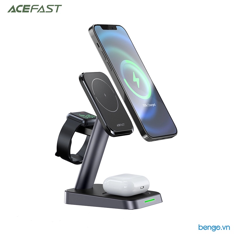 Sạc Nhanh Không Dây Kiêm Giá Đỡ 3 In 1 ACEFAST E3
