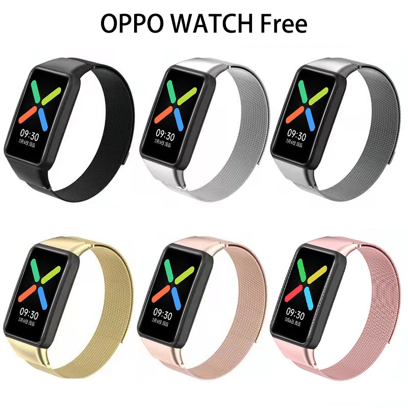 Dây Đeo Inox Khóa Nam Châm Cho Đồng Hồ Thông Minh OPPO