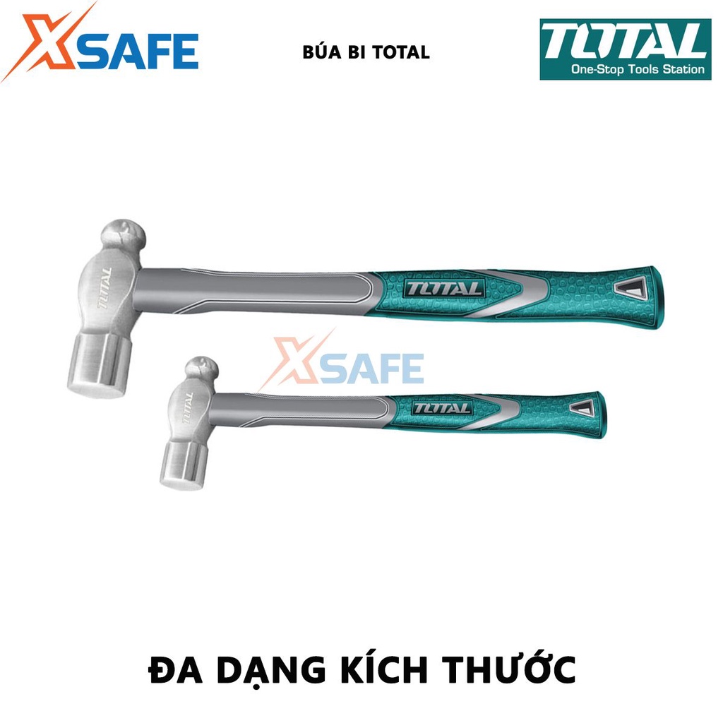 Búa bi Total Búa cầm tay mini Quy cách: 16oz-48oz Trọng lượng đầu búa: 450-1300g, dùng để đóng