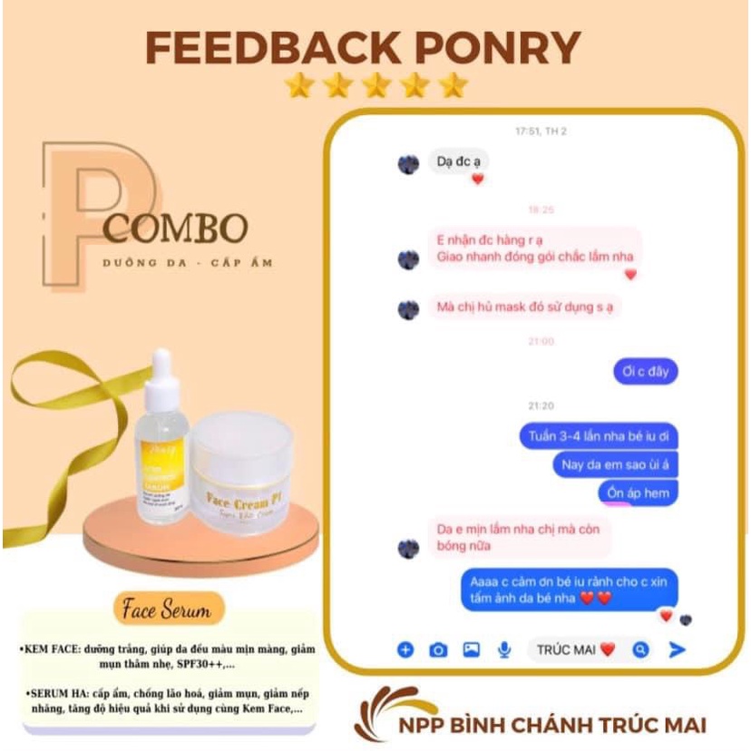 SERUM PONRY CHÍNH HÃNG 30ML DƯỠNG ẨM DA, GIÚP DA MỊN MÀNG, CĂNG BÓNG TẶNG KÈM QUÀ