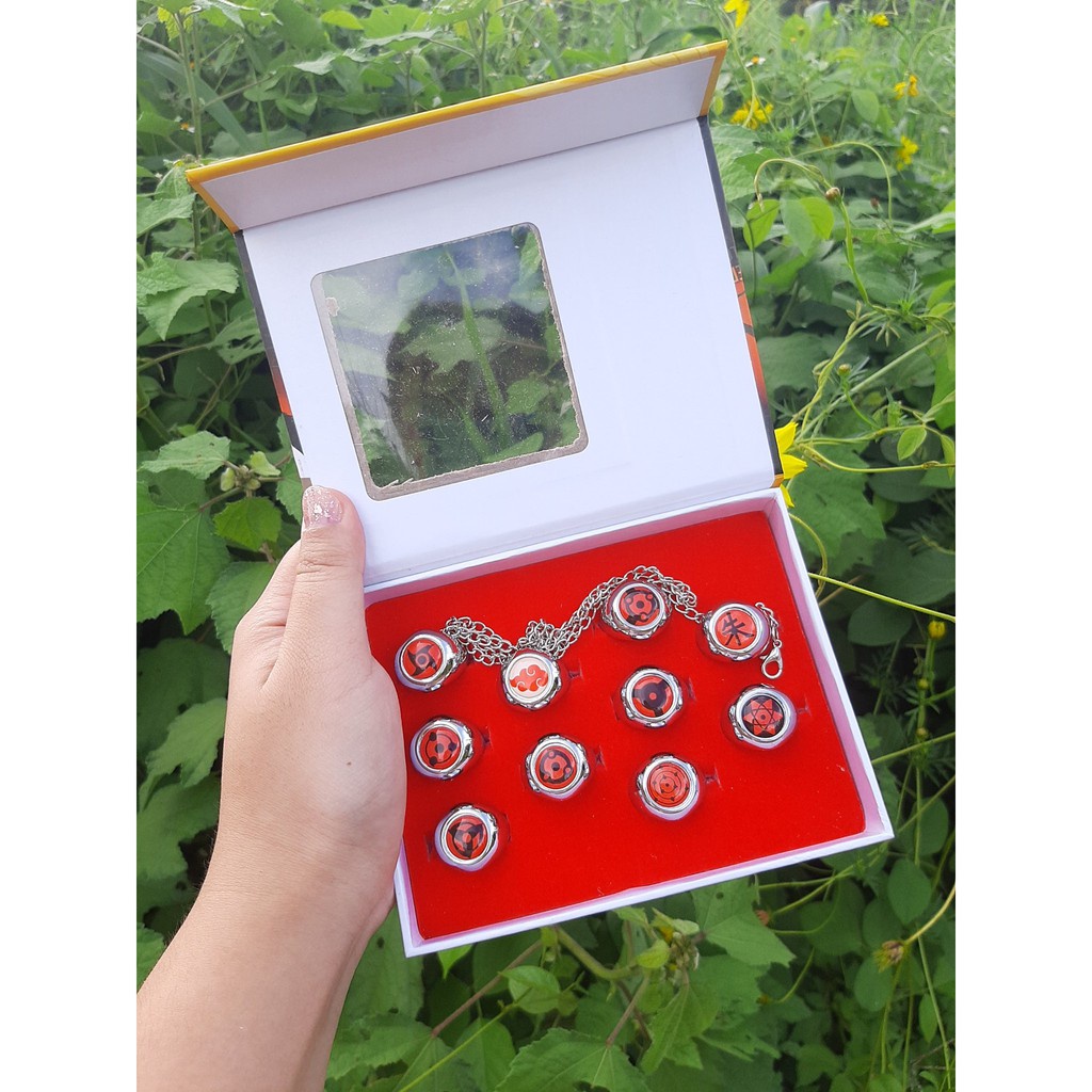 Bộ 10 chiếc nhẫn Mangekyou Sharingan- NARUTO - Baystore