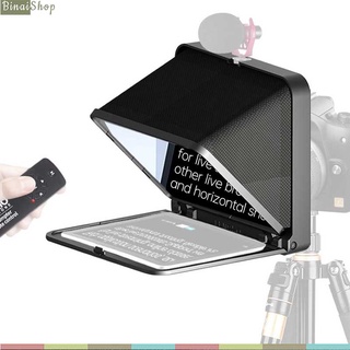 Lensgo Teleprompter TC7 (Black) - Máy Nhắc Chữ Mini Cho Biên Tập Viên, MC Truyền Hình, Kích Thước Nhỏ Gọn, Dùng Cho Điện