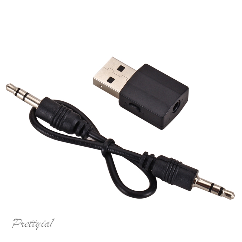 [PRETTYIA1] 2in1 Bluetooth v5.0 Dongle Plug & Play 10m for PC Support Windows 10 8.1 8