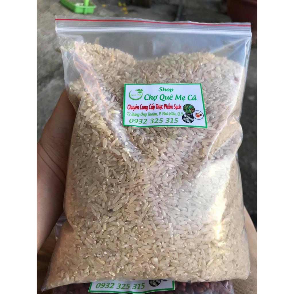 Gạo nguyên cám, gạo lứt thường dành cho người ăn kiên, tiểu đường 1kg | BigBuy360 - bigbuy360.vn