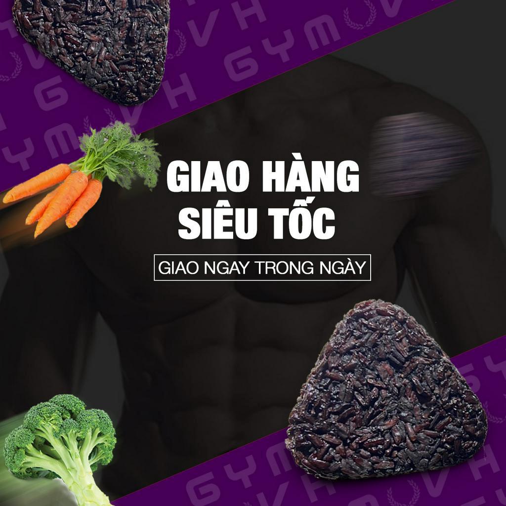 Cơm gạo lức ăn kiêng 200g kèm rau củ