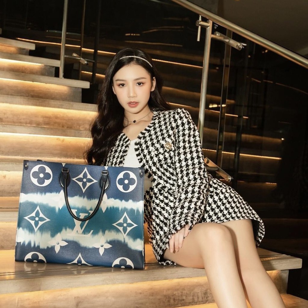 TINGOAN® - Chân váy tweed cạp cao caro tingoan LOVE POEM SKIRT/CR V2 vải mới nhất 2023 ánh ngà vintage