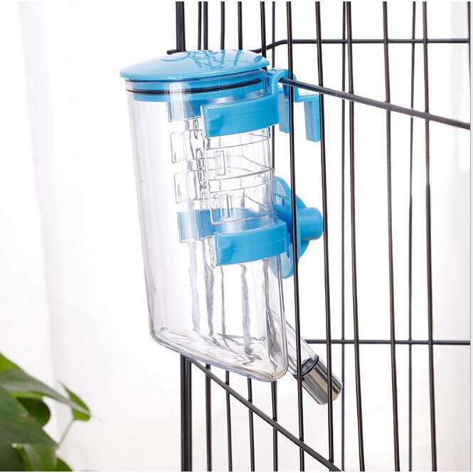 Bình nước treo chuồng tự động cho chó mèo 350 ml chất liệu nhựa cao cấp
