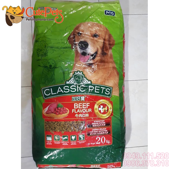 Thức ăn cho chó lớn Classic Pets Adult 400g vị thịt bò - Phụ kiện thú cưng Hà Nội