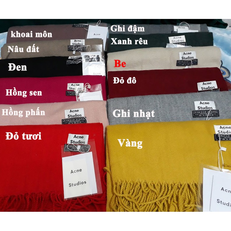 Khăn Acne studios( khăn lông cừu acen xù)
