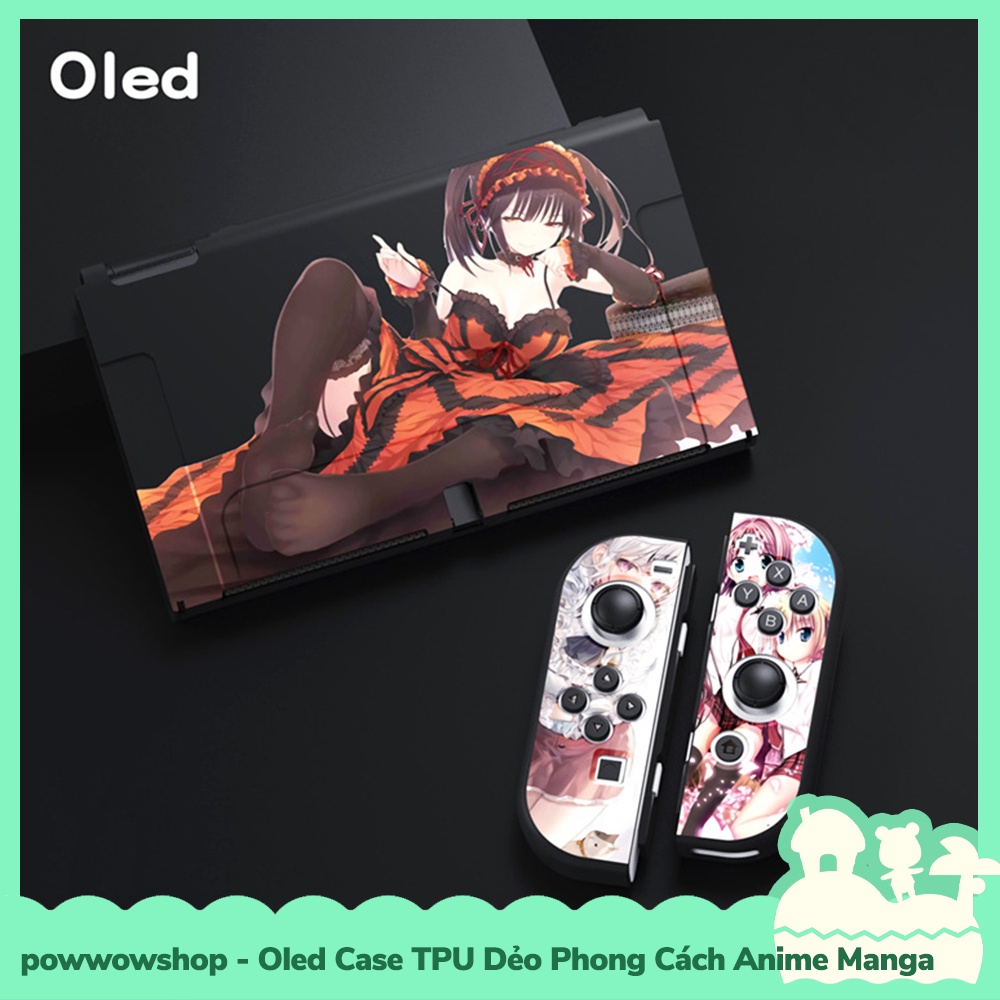 [Sẵn VN - Hỏa Tốc] OLED 50 Mẫu Phụ KIện Case Ốp TPU Dẻo Cho Máy Game Nintendo Switch OLED Phong Cách Anime Manga Amazing