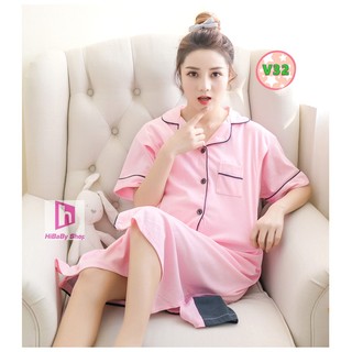Váy Bầu Sau Sinh Cho Con Bú V32