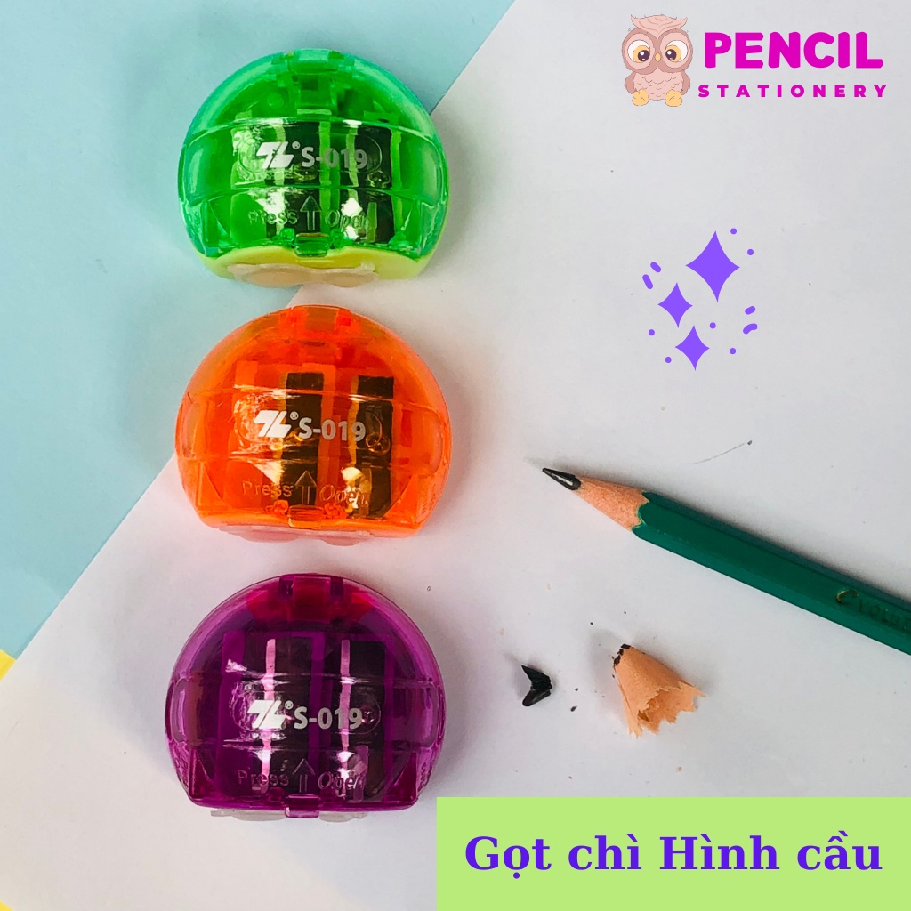 Gọt Bút Chì Thiên Long Deli Dễ Thương, Chuốt Chì Nhựa Nhiều Hình Dạng Cute Tiện Lợi Cho Bé, Học Sinh, Văn Phòng
