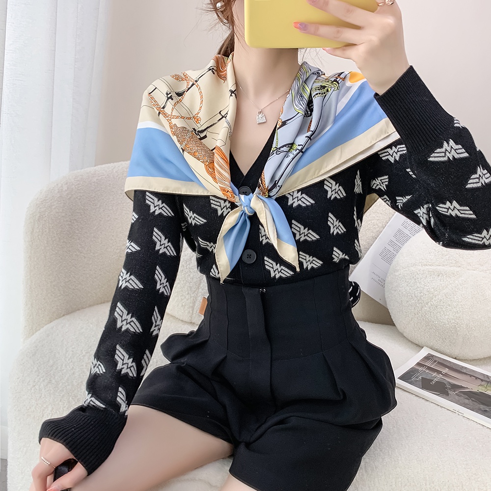 Khăn Choàng Vuông 90cm(35.4inch) Thời Trang Thoáng Khí Wudung WJ1007-64