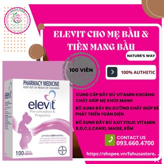 [SALES SỐC] ELEVIT CỦA ÚC HỘP 100 VIÊN - VITAMIN TỔNG HỢP CHO BÀ BẦU-MẪU MỚI