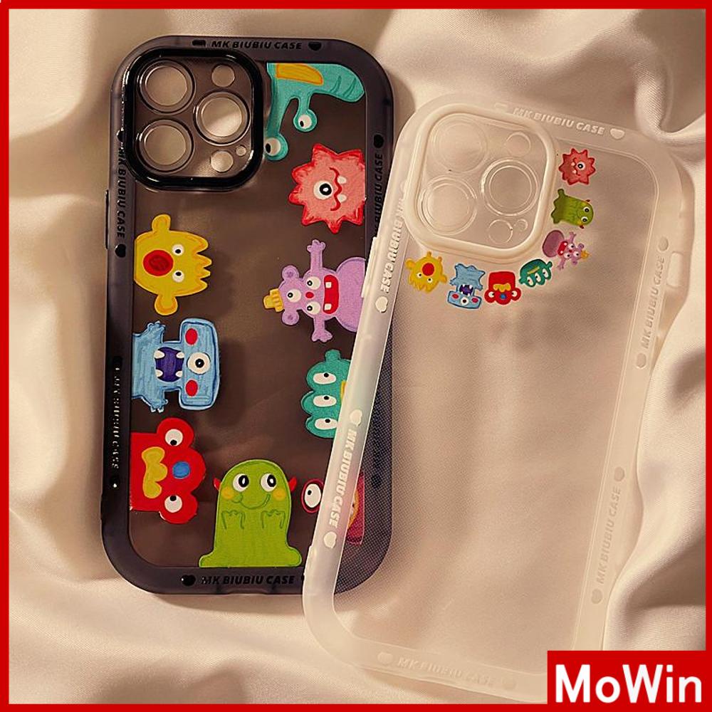 Ốp Điện Thoại Silicon Mềm Trong Suốt Chống Sốc In Hình Quái Vật Cho iPhone 11 Pro Max 13 Pro Max 12 Pro Max 7Plus xr XS