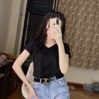 Combo áo phông trơn, túi zip HM