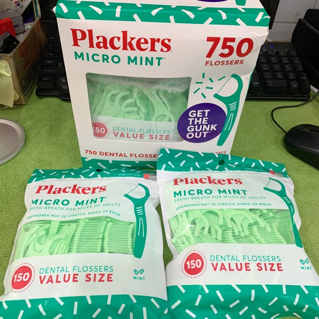 Tăm chỉ nha khoa Placker gói 150 cây