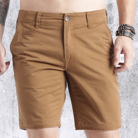 Quần short nam ZARA màu Nâu Nhạt vải kaki mềm cao cấp ZARA JOIN LIFE - SIÊU PHẨM THỜI TRANG 2022