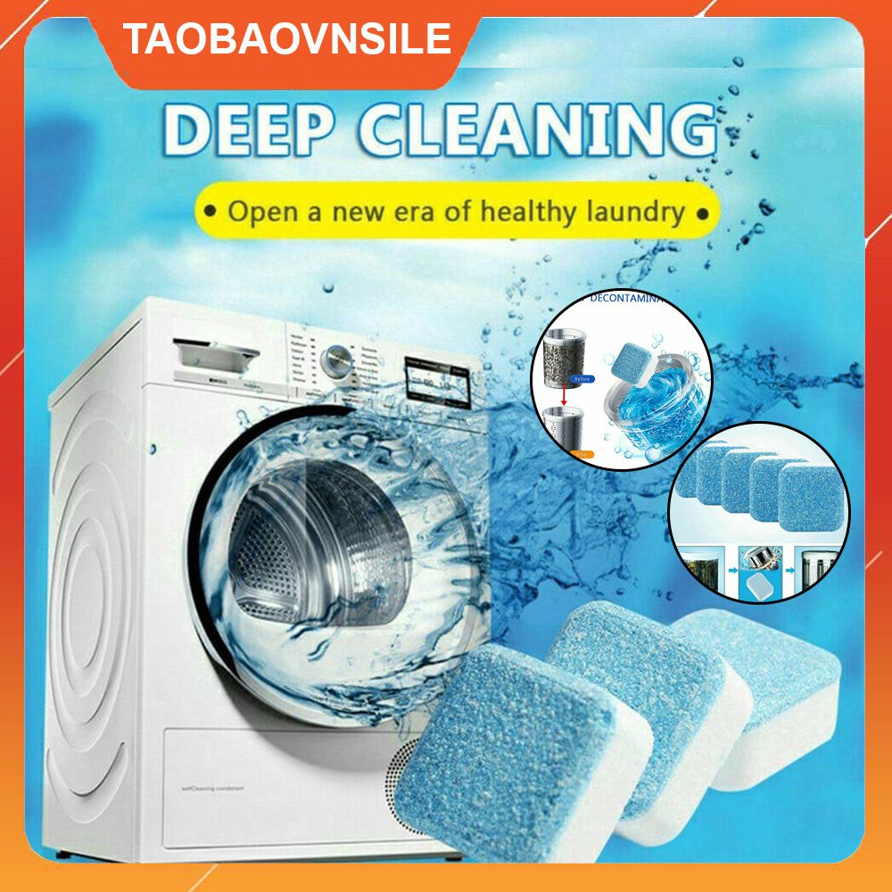 [COMBO 50 VIÊN SIÊU SẠCH] Viên Tẩy Lồng Máy Giặt, Diệt Khuẩn Và Loại Bỏ Các Chất Cặn Trong Máy Giặt Hiệu Quả