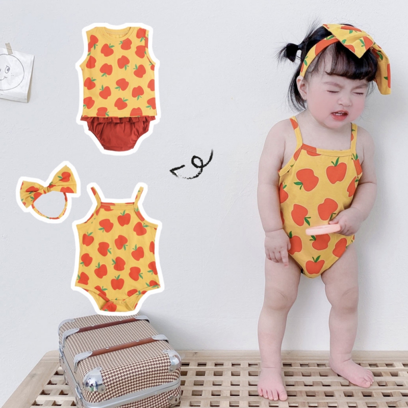 Áo Liền Quần Cho Bé Gái Phong Cách Hàn Quốc