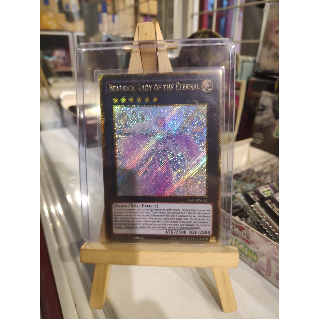 Lá bài thẻ bài Yugioh Beatrice, Lady of the Eternal – Gold Secret Rare - Tặng bọc bài nhựa bảo quản