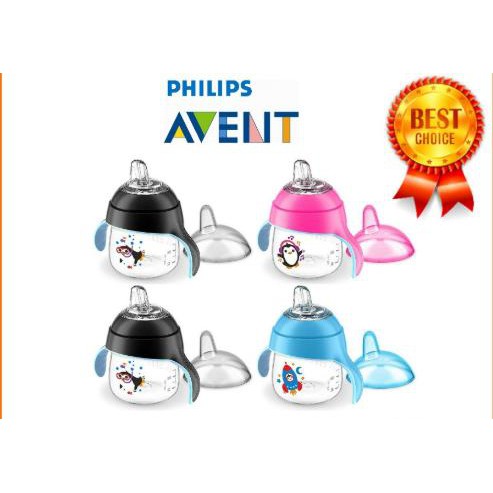 Bình Sữa/ Bình Tập Uống 2 Trong 1 Avent BPA Free 200ML