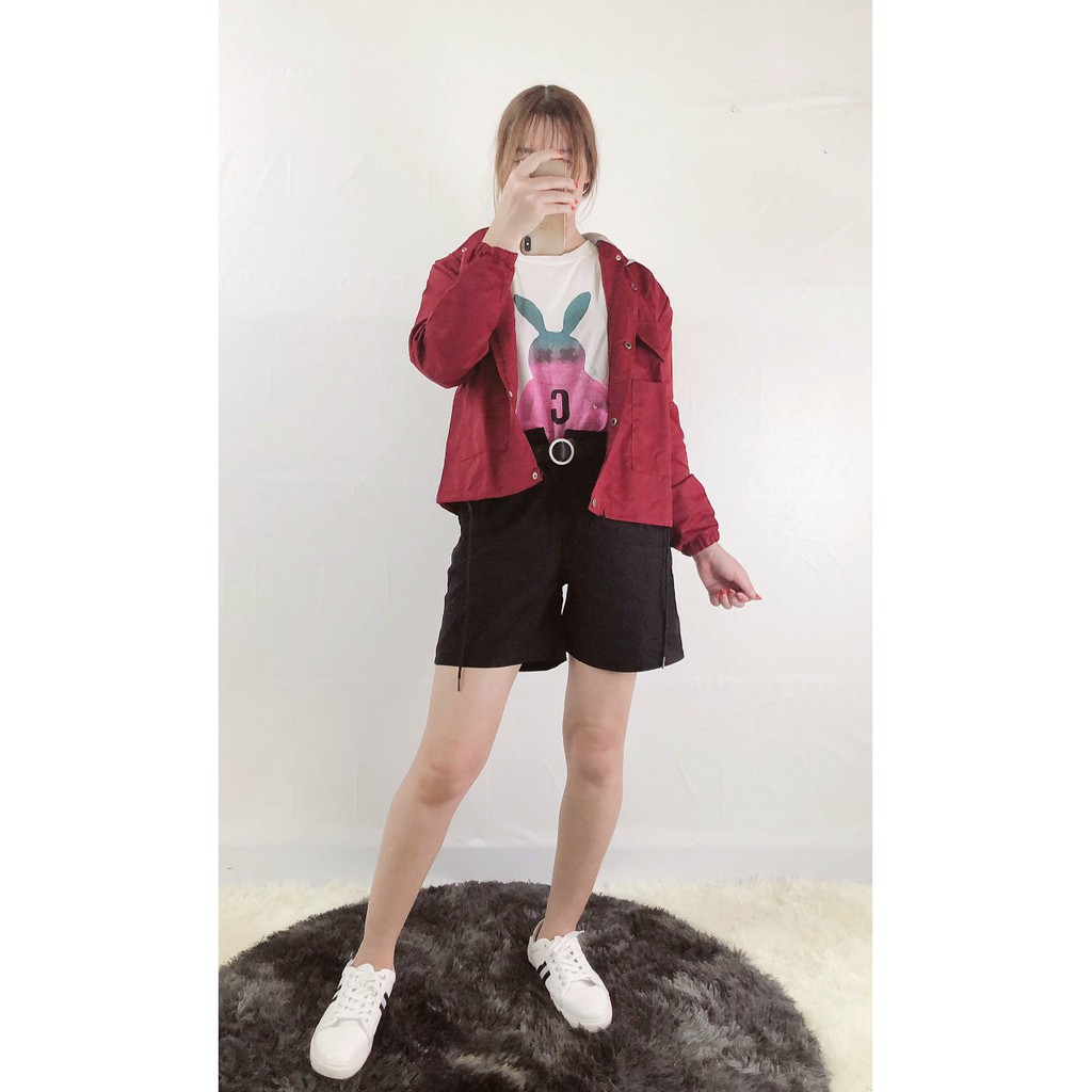 ÁO KHOÁC NỮ KAKI CÓ 2 TÚI THIẾU KÉ ĐẸP CÁ TÍNH ĐỘC VÀ LẠ - BASILFASHION