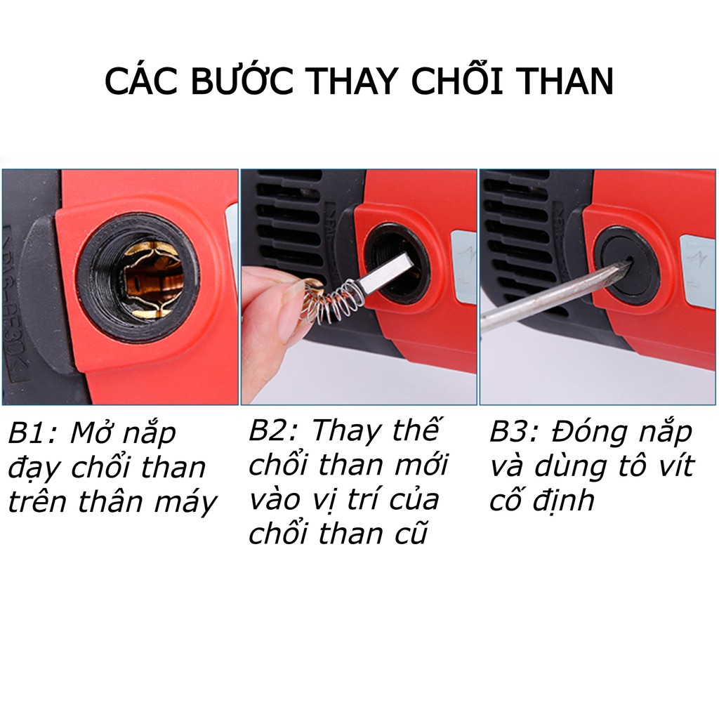 Máy đánh bóng xe hơi, chà gỗ, đá công suất 1400W 180mm M14 KhaiSon tặng nhiều phụ kiện