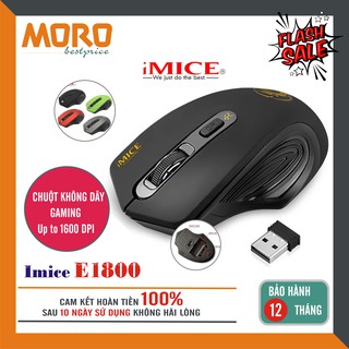 Chuột không dây gaming E1800 - Phím bấm êm - độ nhạy 1600 DPI