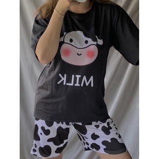 Set Bò Sữa Siêu Cute 2 Màu Hot Trend ☺️ảnh thật☺️ ĐỒ BỘ NỮ, trẻ trung năng động, dễ thương(Có Kèm Video Và Ảnh Gốc)