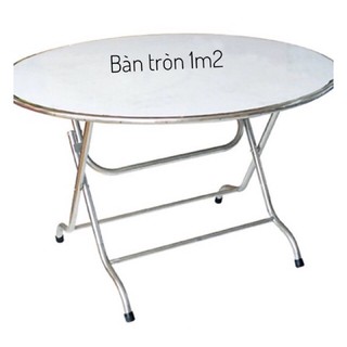 Bàn tròn inox 1m2 (Hàng chất lượng)