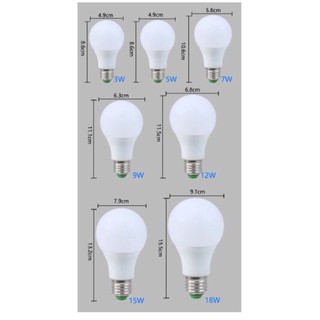 Bóng đèn led búp 3w,5w,7w,9w.12w