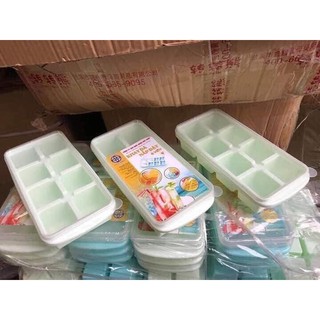 Khay đá dẻo 8 viên Việt Nhật có nắp