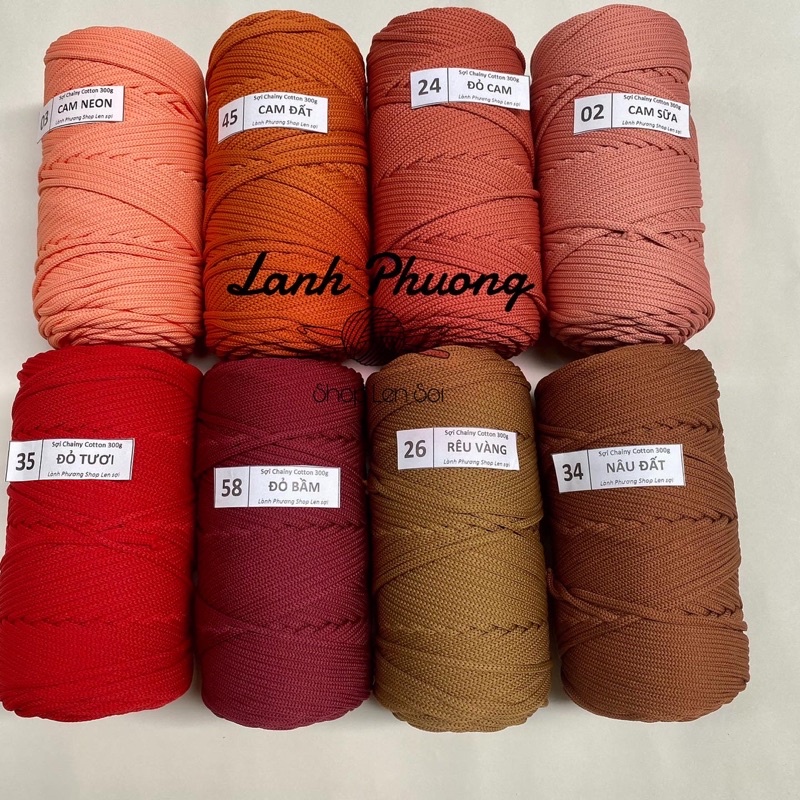 Sợi Chainy Cotton 300gr, Sợi To Đan Móc Túi Xách