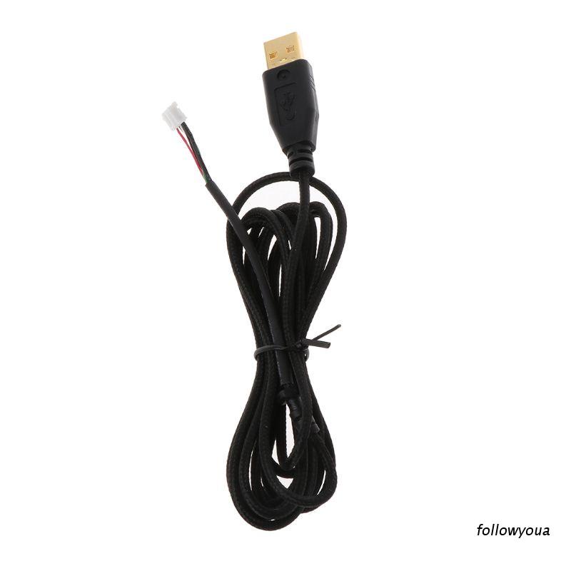 Dây Cáp Chuột USB Bện Nylon Mạ Vàng Thay Thế Cho Razer Deathadder 2013 6400DPI